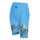 Women's shorts Biker Mountains light blue