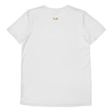 Men's sports T-shirt white light logo