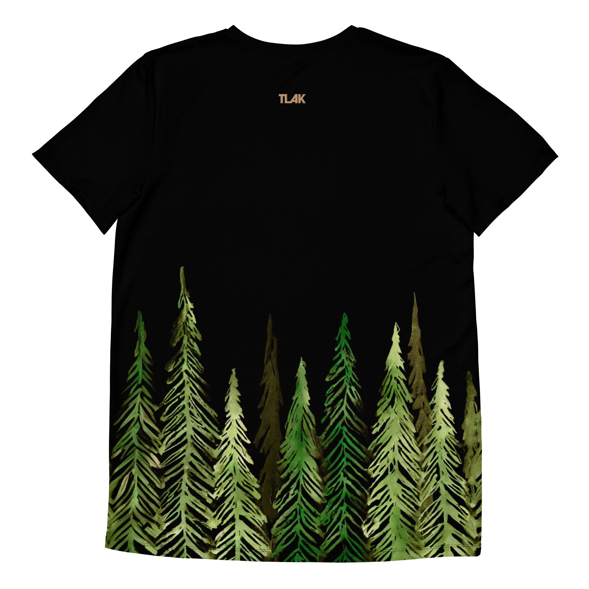 Men's sports T-shirt Forest black