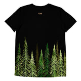 Men's sports T-shirt Forest black