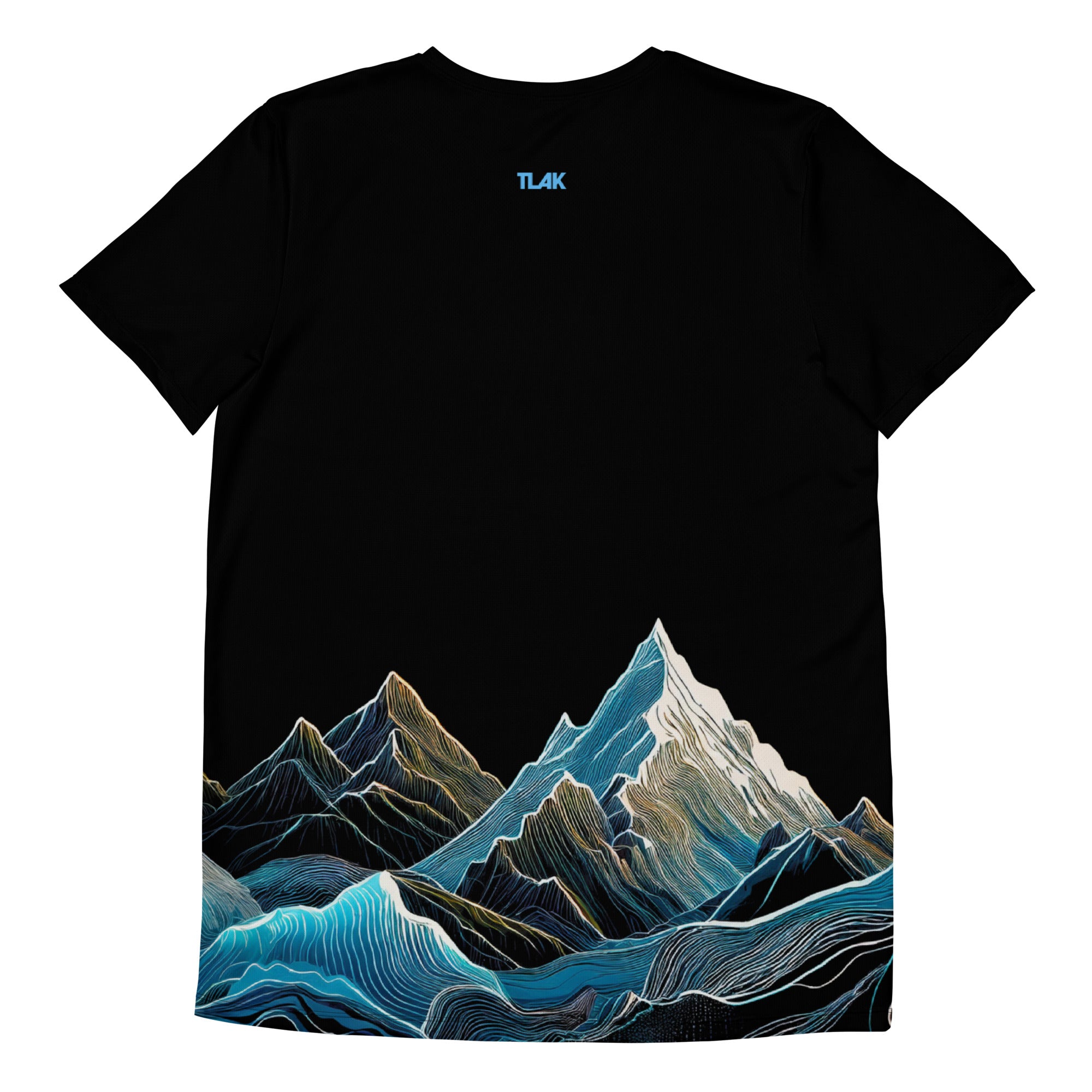 Men's sports t-shirt Mountains black