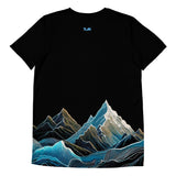 Men's sports t-shirt Mountains black