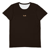 Men's sports T-shirt dark brown