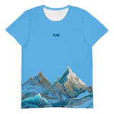 Men's sports t-shirt Mountains light blue