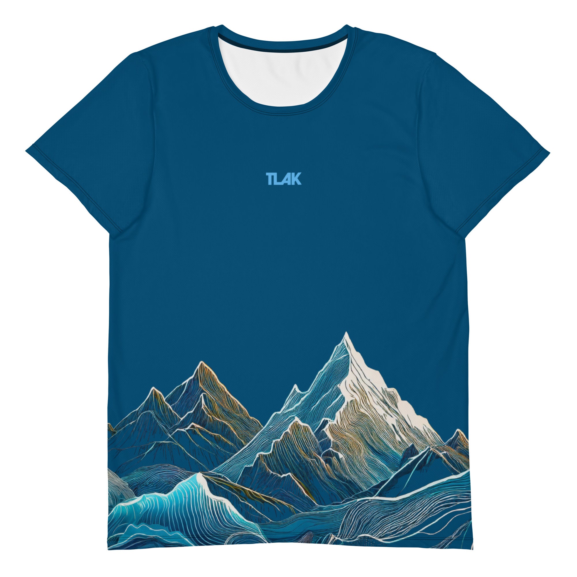 Men's sports t-shirt Mountains, dark blue