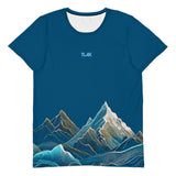 Men's sports t-shirt Mountains, dark blue