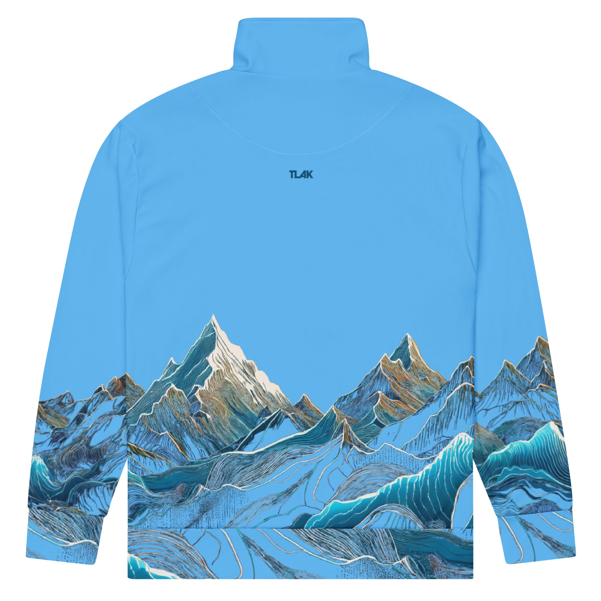 Sweat jacket Mountains light blue