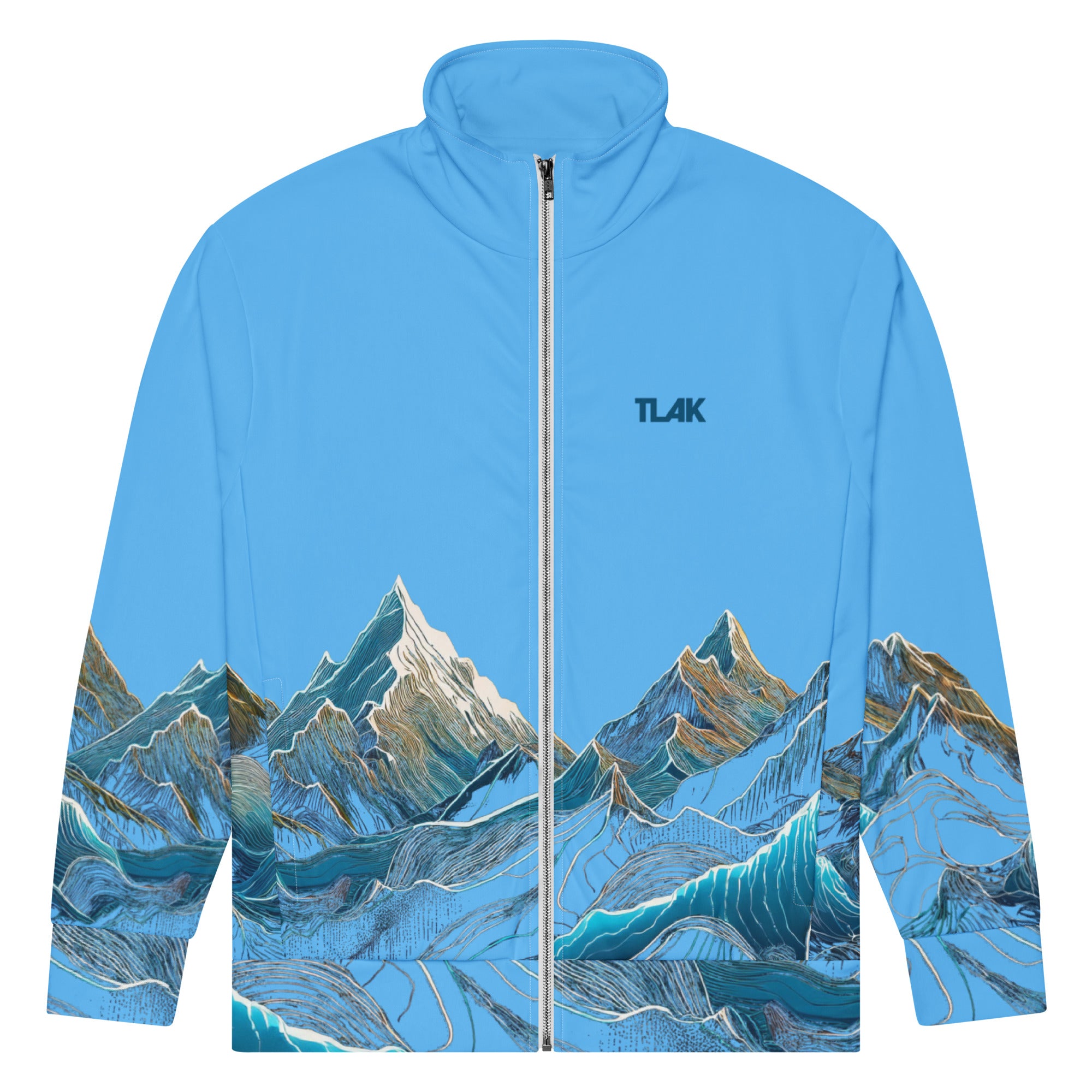 Sweat jacket Mountains light blue