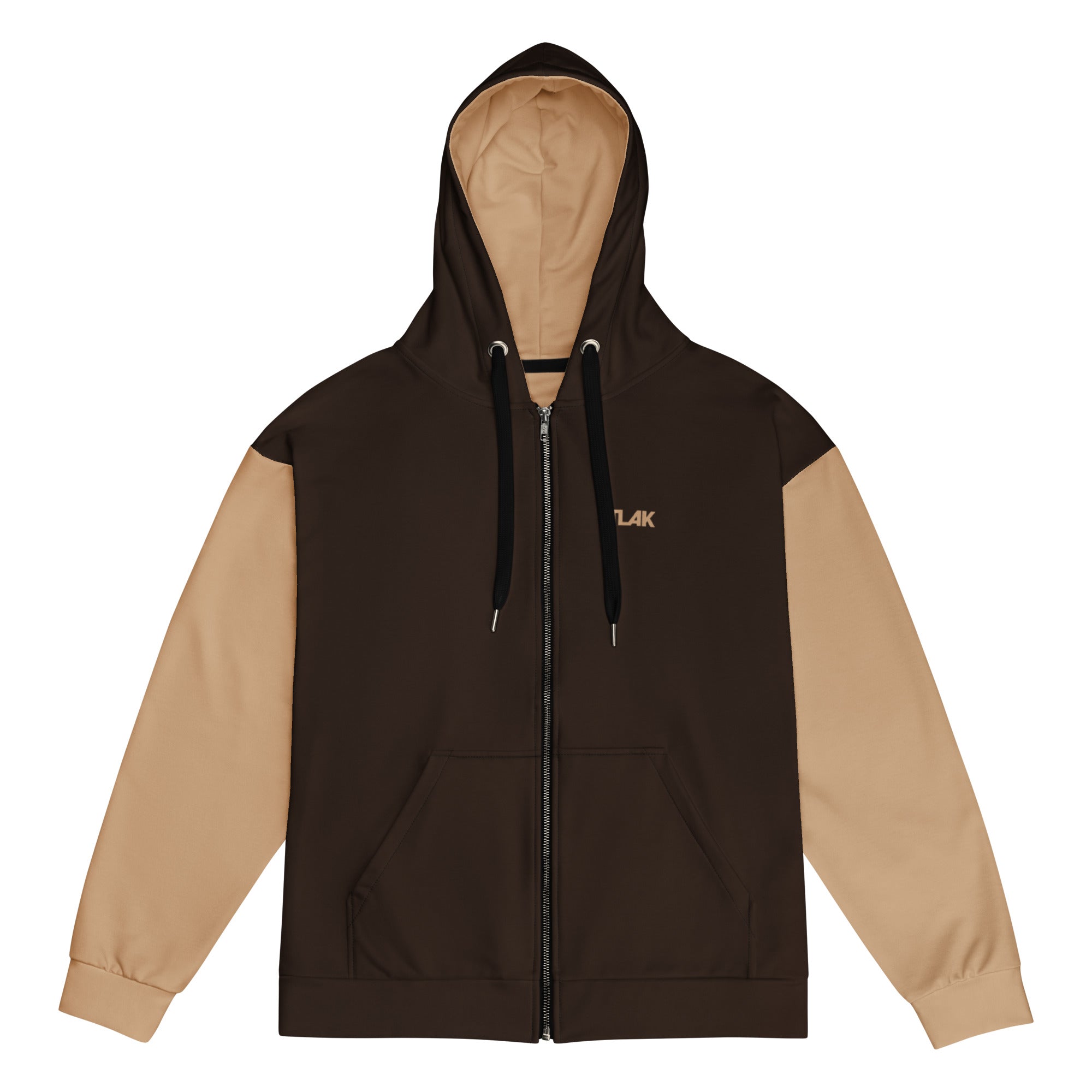 Dark brown premium zip sweatshirt