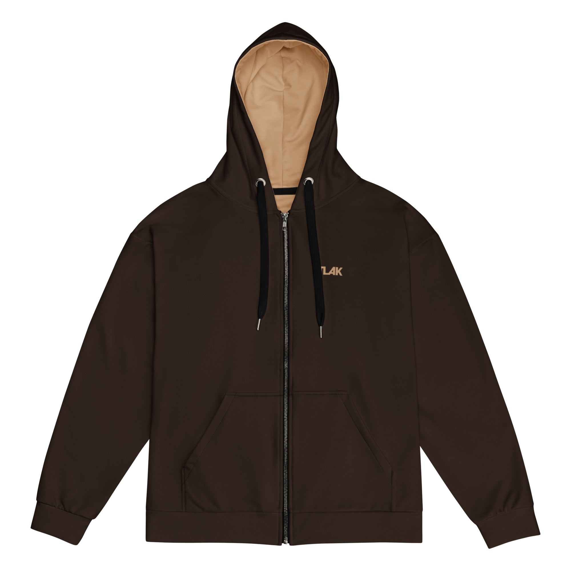 Dark brown premium zip sweatshirt