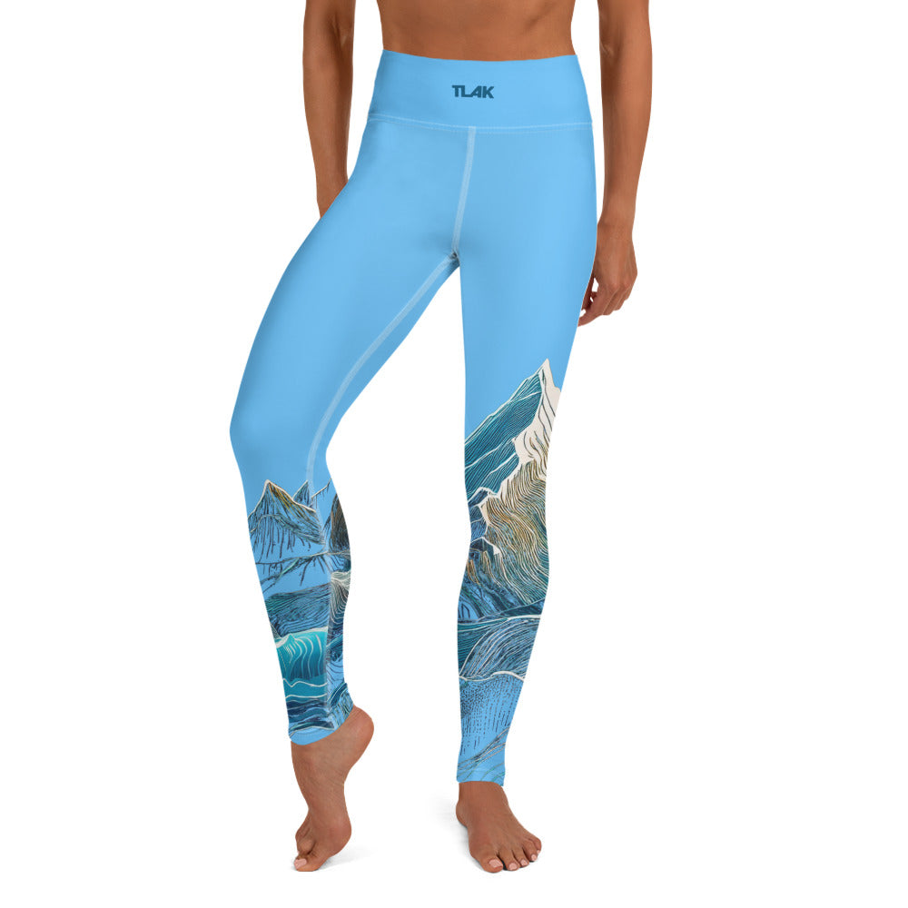 Leggings Mountains blue lights