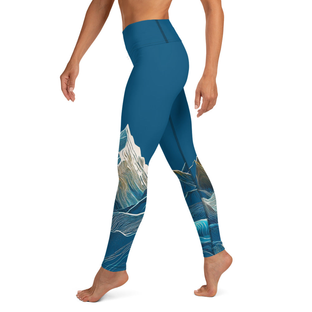 Leggings Mountains dark blue