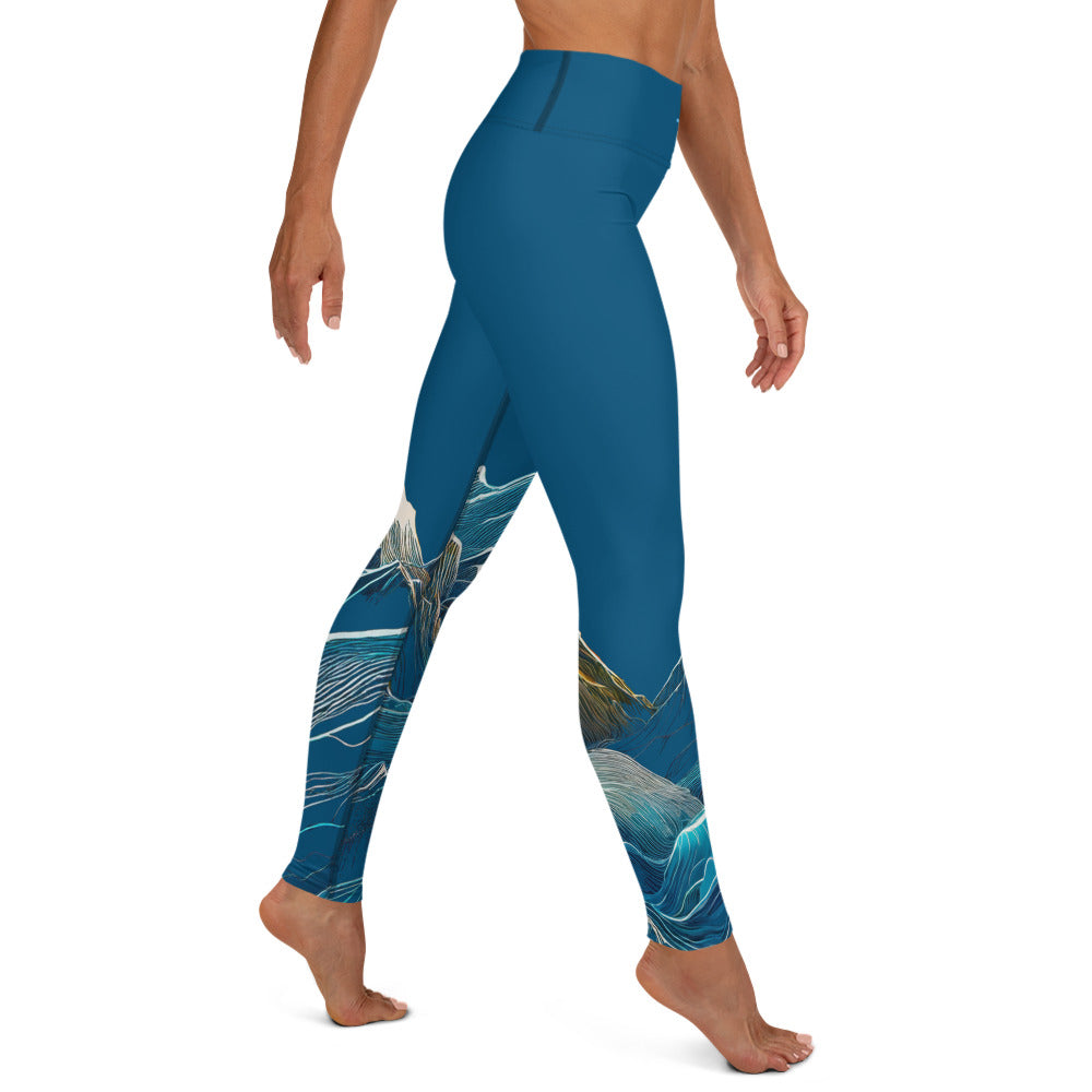 Leggings Mountains dark blue