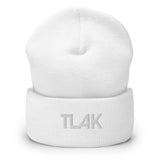 Beanie winter cap white logo