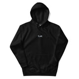 Hoodie with embroidered gray logo