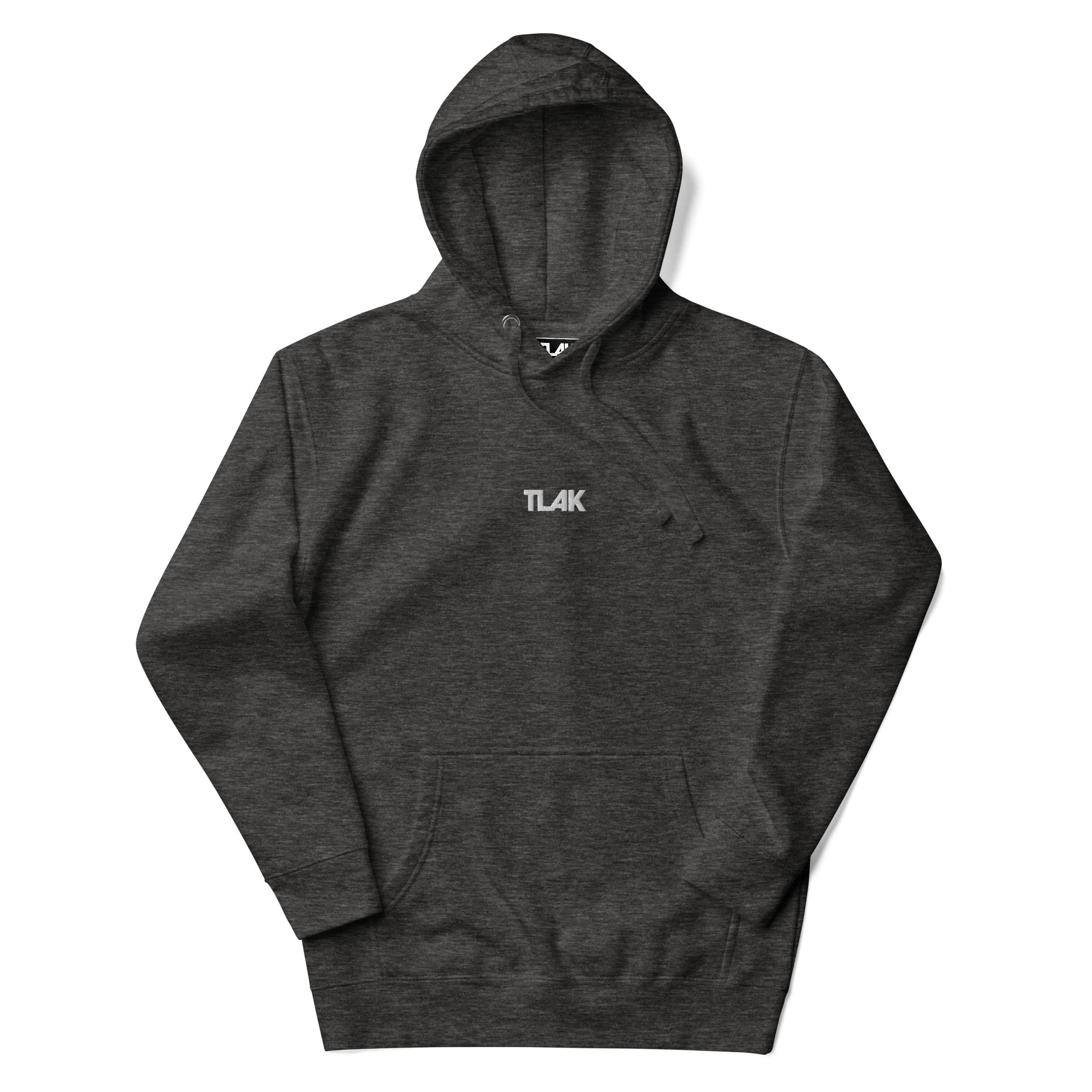 Hoodie with embroidered white logo