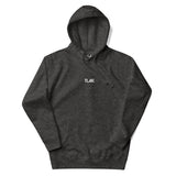 Hoodie with embroidered white logo