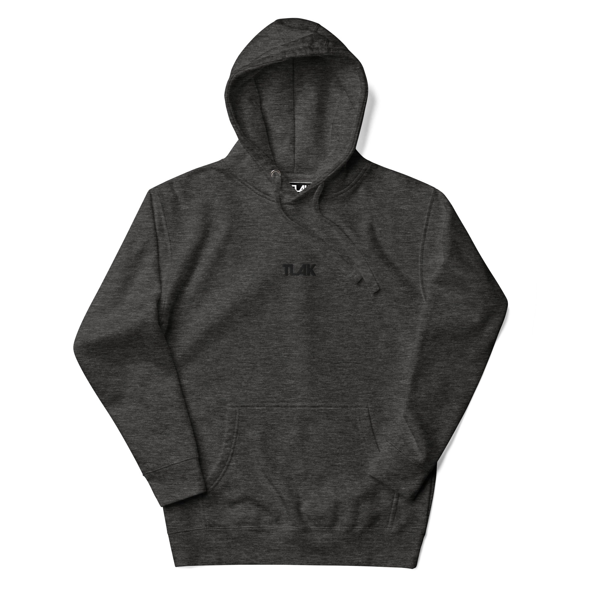 Hoodie with embroidered black logo