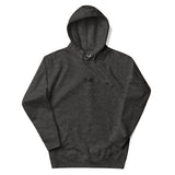 Hoodie with embroidered black logo