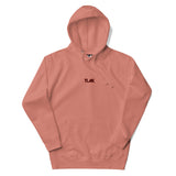 Hoodie with embroidered maroon logo