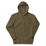 Hoodie with embroidered old gold logo