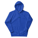 Hoodie with embroidered navy logo